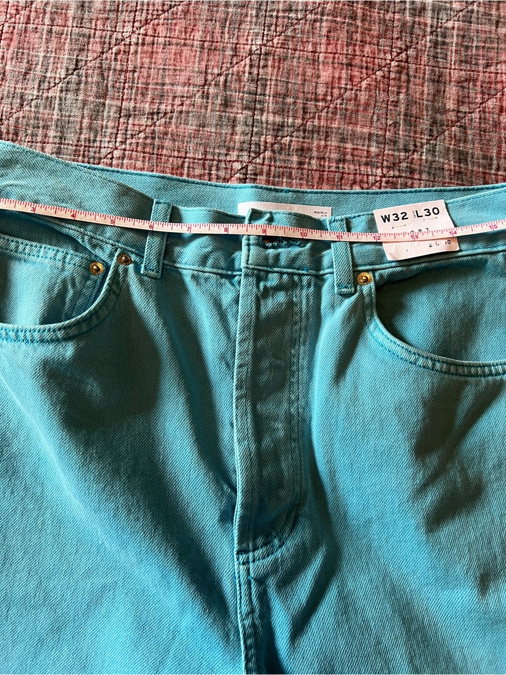 Topshop Bright Turquoise Jeans